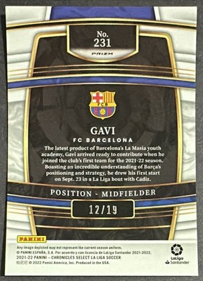 2021-22 Chronicles Gavi RC 12/19 Pink Wave FOTL Prizm Select FC