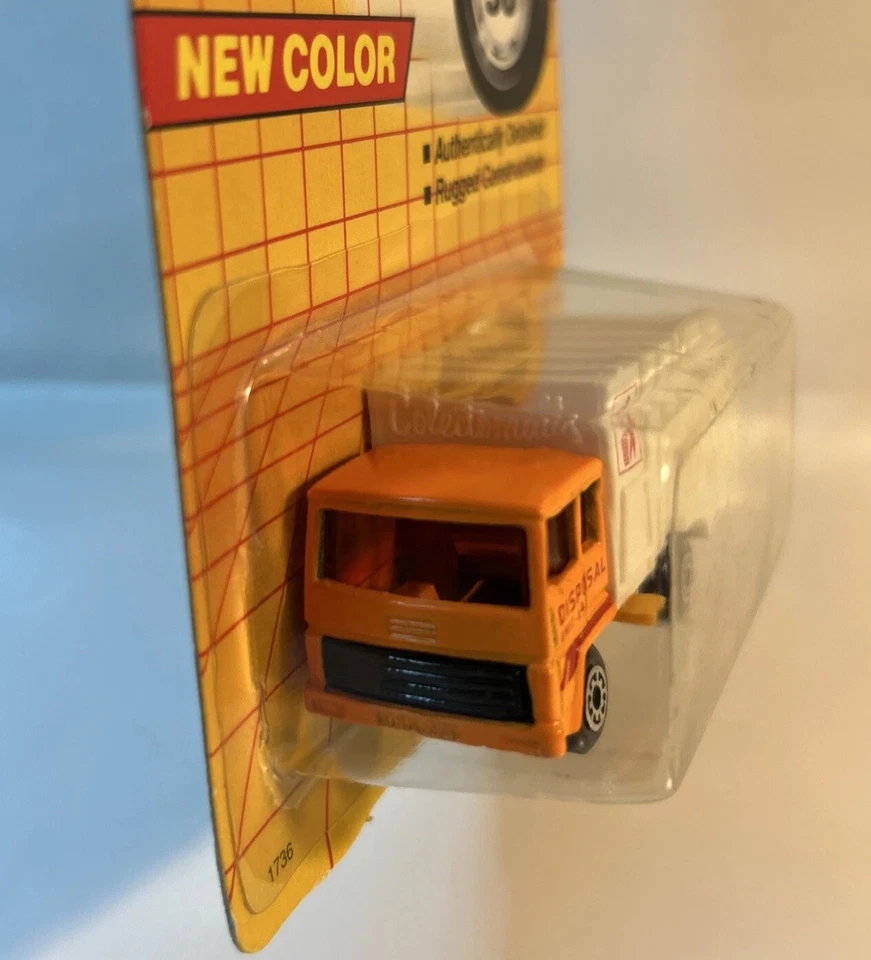 Rare 1993 Matchbox 1-75 Orange ’87 Garbage Truck - Image 2 of 4