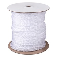 1/8 Inch White Polyester Rope 500 Foot Low Stretch Hiking Kayaking Tarp