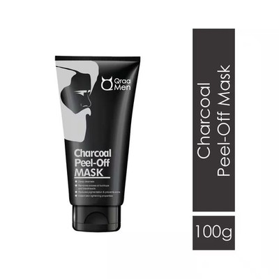 Qraa Men Charcoal Peel Off Mask For Brightening Skin 100g