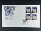 Canada FDC 1995 Christmas Nativity Sculpture Block of 4 Ste-Anne-de-Beaupré 45c