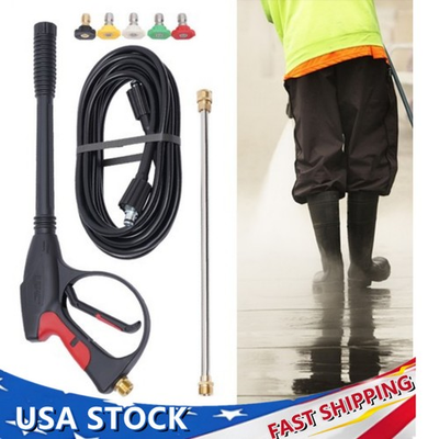 #ad #ad High Pressure 3000PSI Car Power Washer Gun Spray Wand Lance Nozzle and Hose Kit $38.88