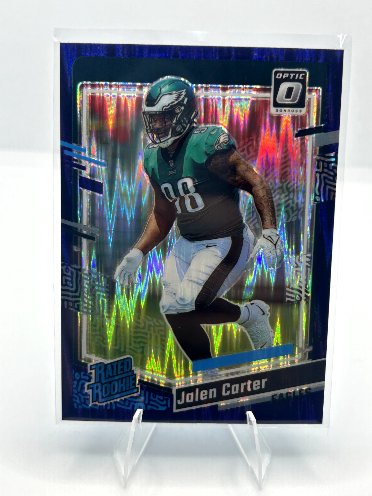 2023 Panini Donruss Optic - Rated Rookie Jalen Carter #281 Purple Shock Prizm...
