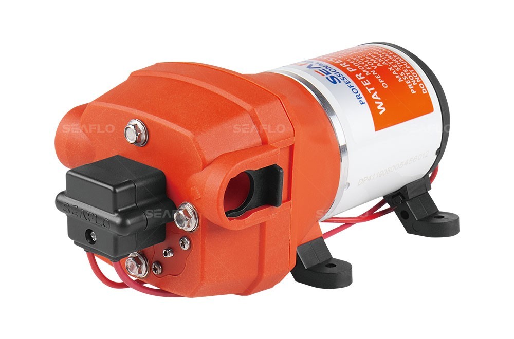 Pompe auto-amorçante Seaflo 12V 10L/MN avec pressostat automatique 1.2 Bar