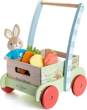 Kids Preferred Beatrix Potter Peter Rabbit Wooden Garden Wagon & Plush Veggie