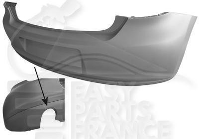 Pare-choc arrière sport pour Volkswagen Polo 2009-2014 à peindre
