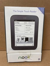 Barnes  Noble Nook Simple Touch 2GB, Wi-Fi, 6in eBook Reader Black New BNRV300