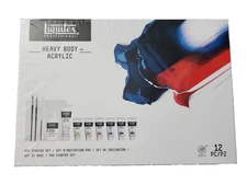 Liquitex Profesional Heavy Body Acrylic Pro Starter Set, 12pc NEW FAST FREE SHIP