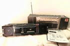 Panasonic RX-FW29 Boombox Dual Cassette Deck “Touch-n-Tune” For Parts/Repair