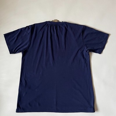 Gucci Men's Purple Logo Stripe T-Shirt XL Made in Italy Cotton Tee