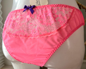 Agent Provocateur NEON pink briefs L XL new Pammie knickers panty AP5