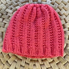Kids Knit Beanie Hat Soft Winter Hat Pink Color Toddler Knit Beanie
