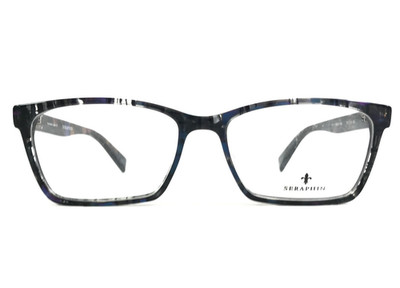 Seraphin Eyeglasses Frames ANN ARBOR/8788 Blue Pearl Prism Rectangle 54-16-145