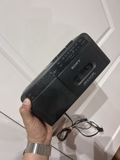 Sony Dream Machine ICF-C610 AM/FM Clock Radio Cassette Dual Alarm Tested