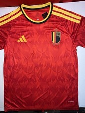 Adidas Belgium Soccer Jersey Red Yellow