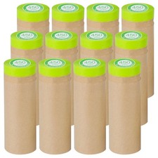 Pre-Taped Masking Paper for Painting - 18 inch x 50 feet Tape and Drape Paint...