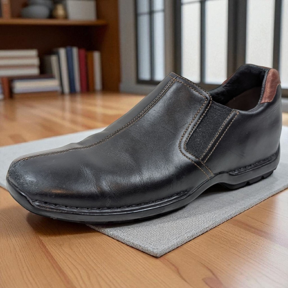 Cole Haan Zeno Slip-On Loafers Cole Haan Zeno II Leather Slip-on Loafers, Black (size 12M  main image 3