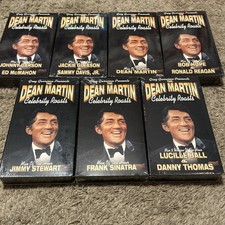 Lot of 7 Dean Martin VHS Tapes Greg Garrison Celebrity Roasts NEW, SEALED