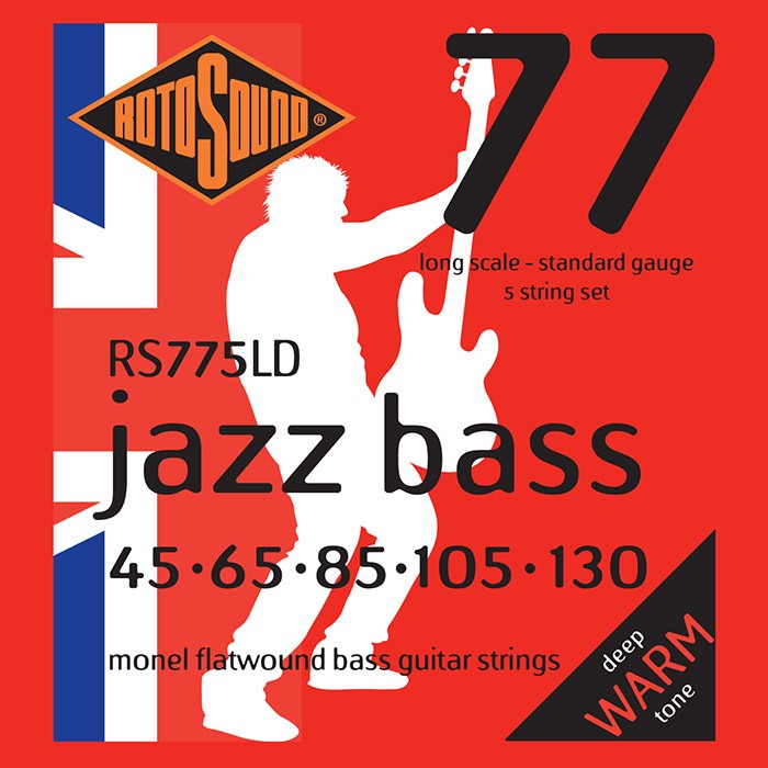 Rotosound RS775LD Long-Scale 5-String Monel Flatwound Bass Strings Set 9590₽