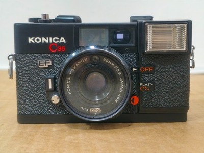 KONICA C35 EF analoge Kompaktkamera 35 mm Hexanon 38 mm f/2,8 als...