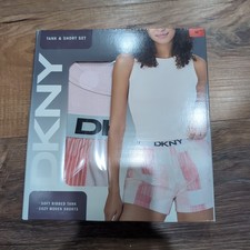 DKNY Women's 2 Piece Tank And Short Set Color Pink Medium
