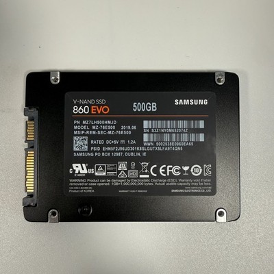 Samsung 860 EVO 500GB MZ-76E500 2.5'' SATA SSD 95% Health FULLY TESTED #17