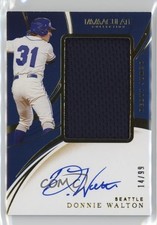 2020 Panini Immaculate Debut Jumbo Relics 14/99 Donnie Walton #DJA-DW Auto 09hu