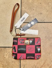 Dooney & Bourke MLB Arizona Diamondbacks Stadium Clutch Wristlet Black/Red/Teal