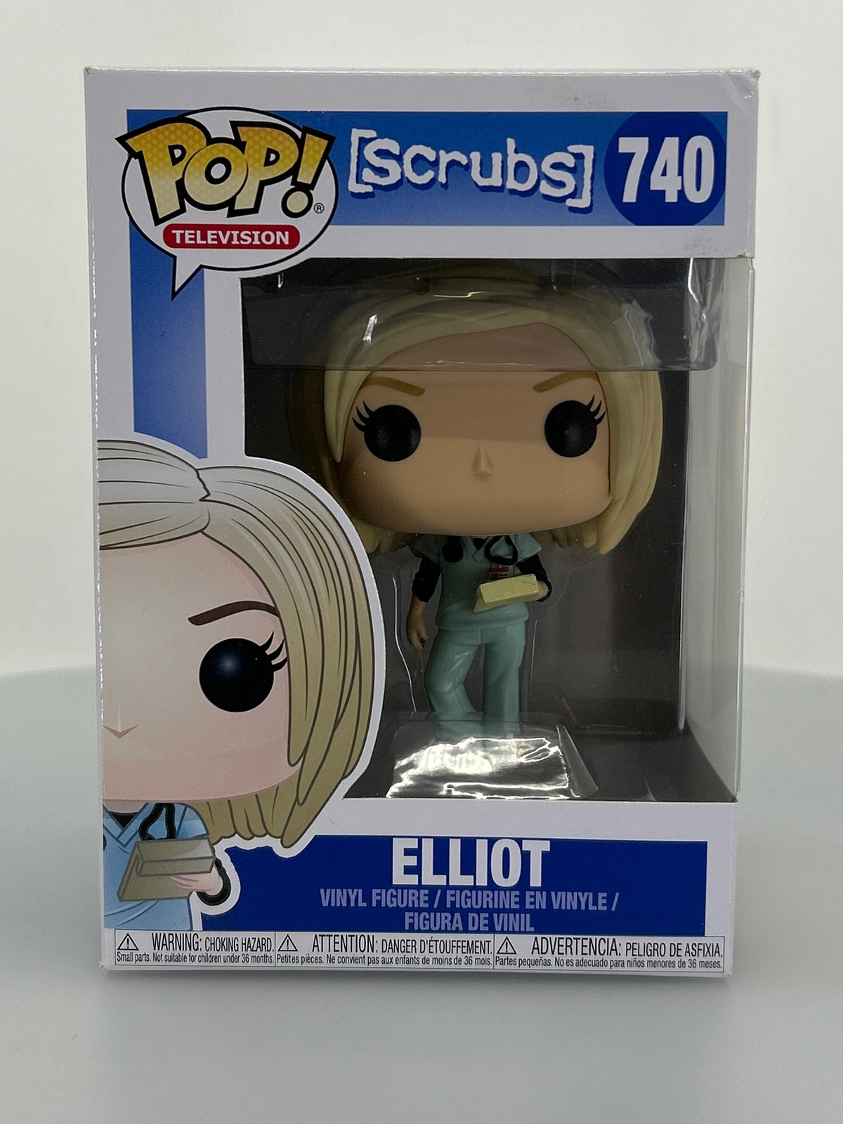 Funko Pop! Figura Vinilo Television Scrubs Elliot #740 Caja Dañada Ver Fotos