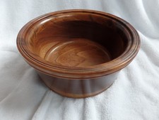 Vintage 1962 Signed/Dated Hand Turned Wood Layered Bowl 7.75" Diameter Beautiful
