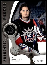 2005-06 SP Game Used Al Montoya Rookie 254/999 New York Rangers #162