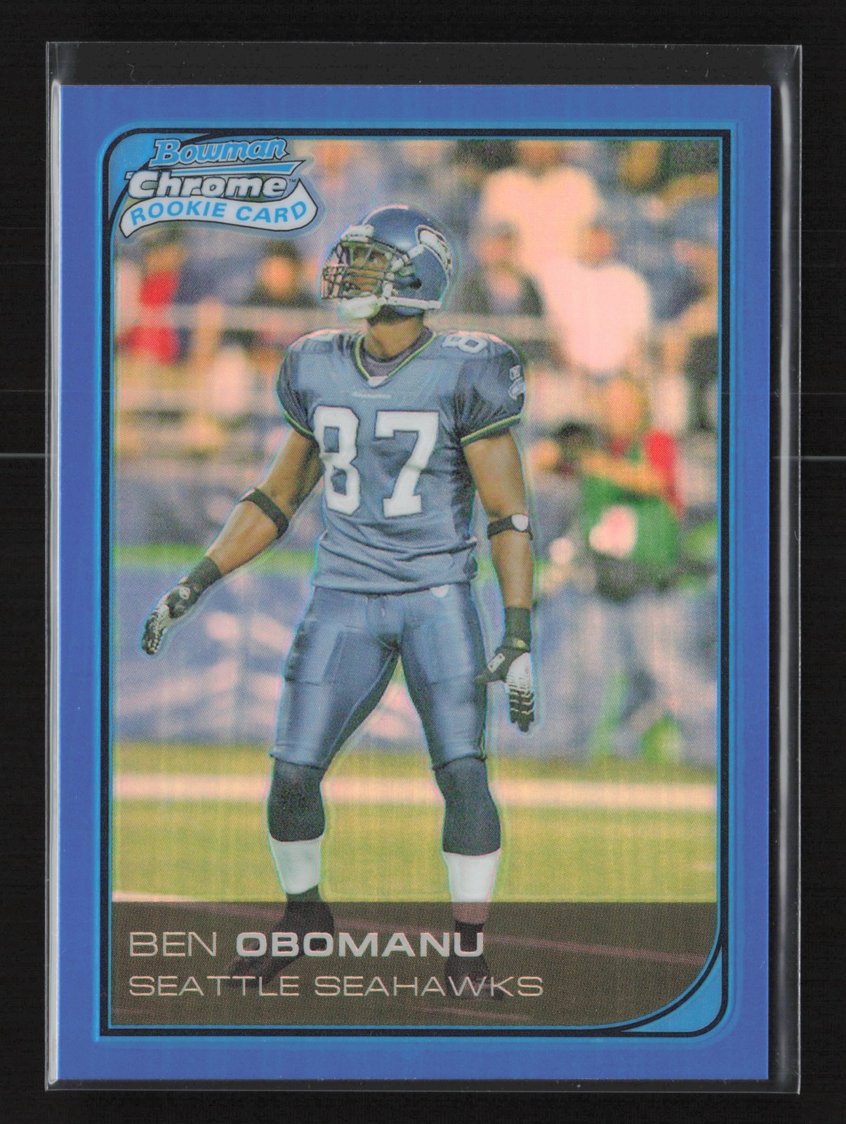 Ben Obomanu Bowman Chrome #25 Blue Refractor