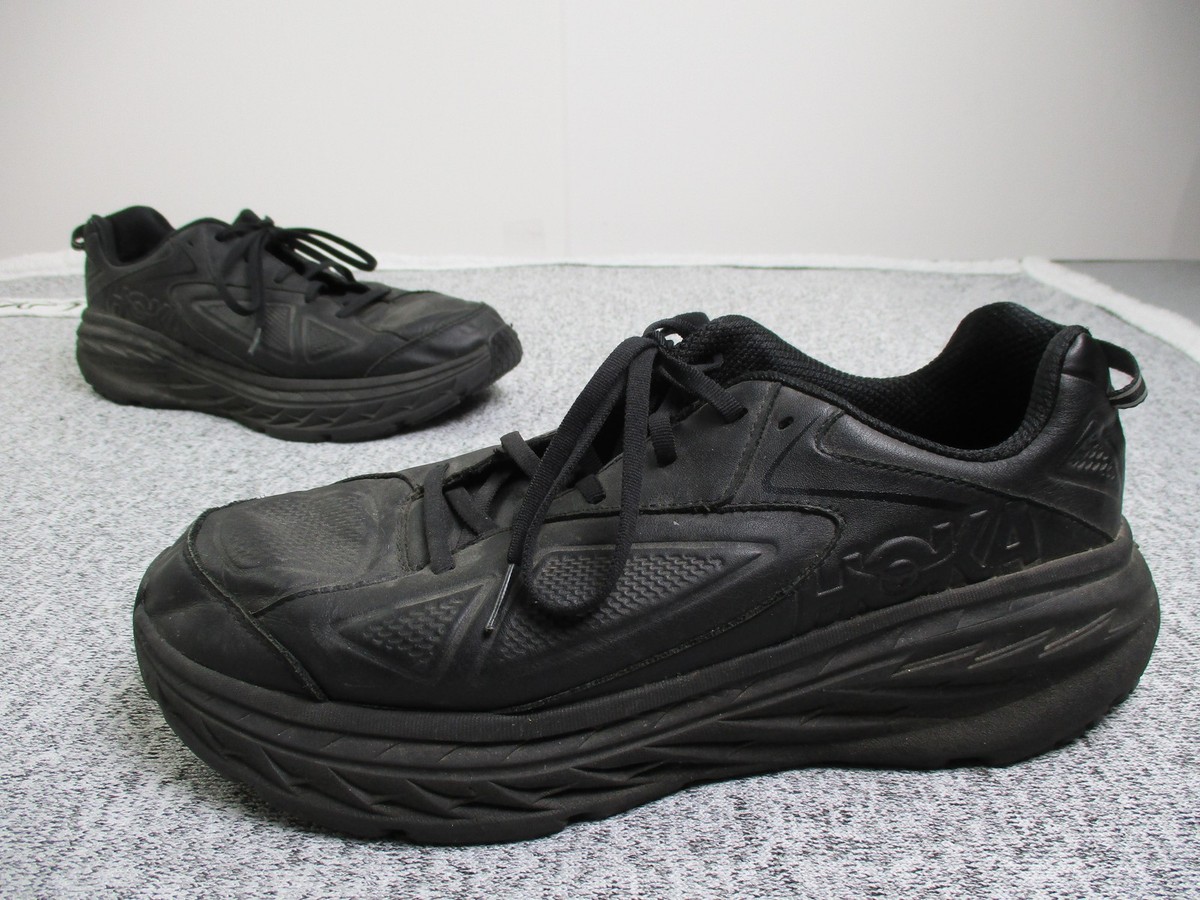 Hoka One One Shoes Mens 12.5 Bondi LTR Wide Black Running Walking
