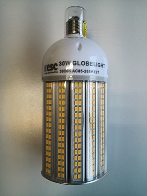 LED-Glühbirne E27 30W Form: Mais Leuchtmittel 220V 3000K Warmwhite Warmweiß