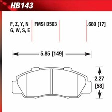 Hawk HB143N.680 Performance Pad - HP Plus Compound