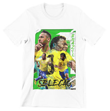 Brazil National Team Soccer T-Shirt Pele, Ronaldo, Ronaldinho , Neymar