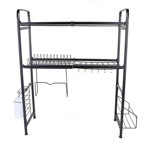 Over The Sink Dish Drying Rack 2 Tier Stainless Steel Above Sink Dish Rack Sink - Picture 11 of 14