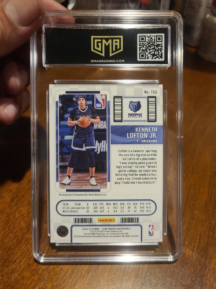 2022-23 Panini Contenders Rookie Ticket #153 Kenneth Lofton (AU, RC)  🔥9🔥