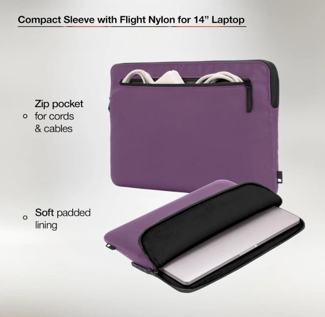 NUEVA funda compacta Incase para portátiles MacBook Pro de 14"/14" - púrpura malva nórdico Foto 3 de 4