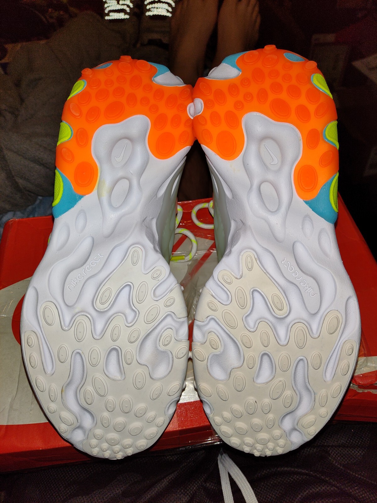 Women's sz 6.5 Nike React Presto Psychedelic Lava… - image 9