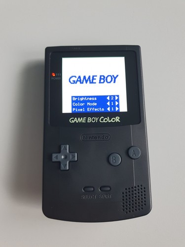 Gameboy Color GBC Amoled Oled | Black Schwarz | XL MOD Display | USB-C 1500 mAh - Afbeelding 5 van 9