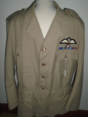 RAF MENS KHAKI DRILL OFFICERS NO 6 UNIFORM CHEST 130CM GENUINE RAF ISSUE - Picture 1 of 8