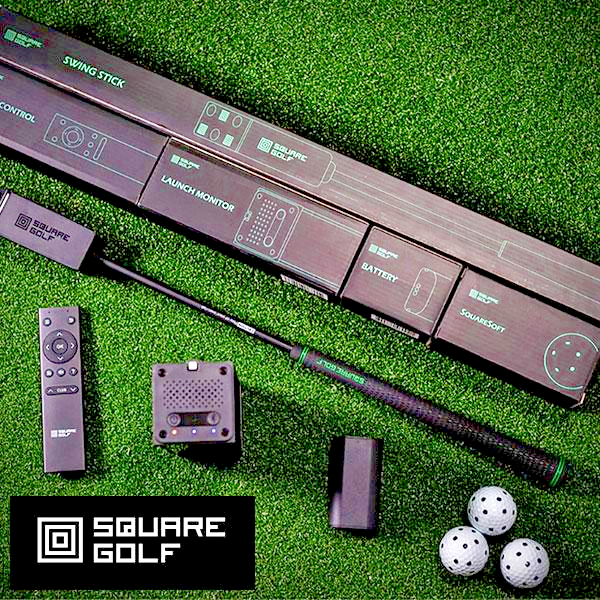 Square Golf Golf Simulator Launch Monitor Home Edition for Indoor