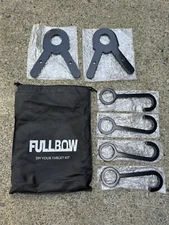 FULLBOW AR500 Steel Target 3/8" - Hangers and Gong Targets Combo Pack, Brand New