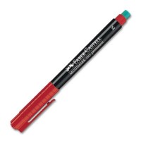 Faber-Castell Multimark 1513 - M 1,0 Mm Rot OHP-CD Plus Permanent Marker