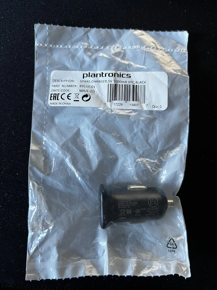 2x PLANTRONICS Voyager 5200 / Legend / M165 USB Car Lighter Charger 5V 1000mA - Image 2 of 4