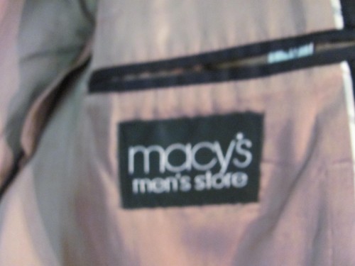 MACYS MENS STORE CLUB ROOM 100% PURE WOOL BLUE SPORT COAT 40 SHORT - Picture 8 of 11
