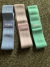 Pwr Beast Workout/ Exercise Belts Light,medium, And Heavy. 3 Belts With Bag