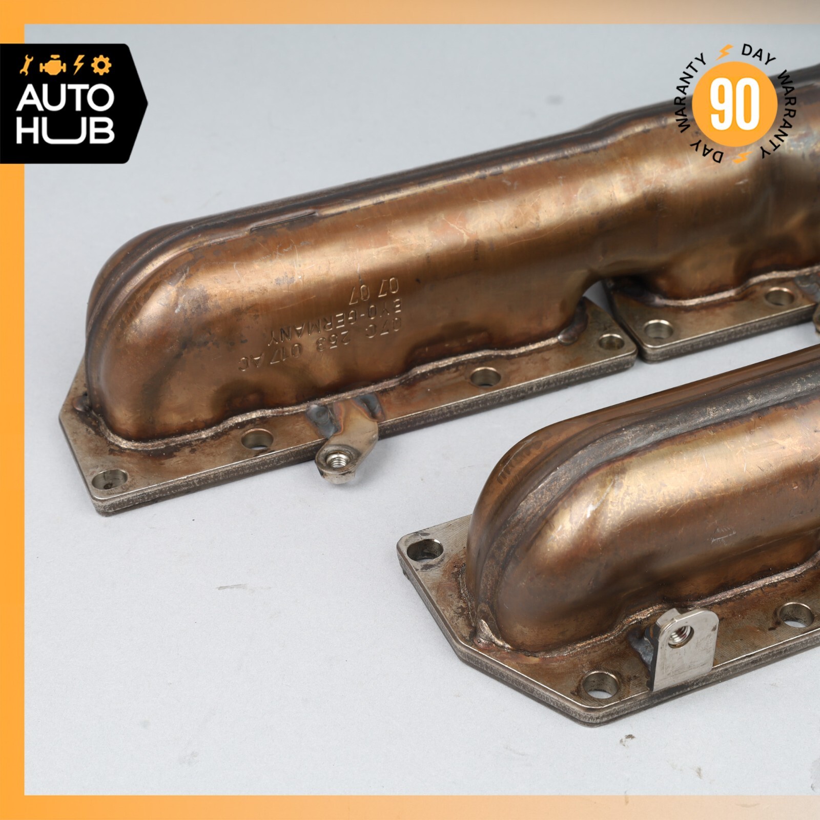 03-13 Bentley Continental Flying Spur 6.0L W12 Exhaust Manifold Set of 2 OEM