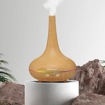 Essential Oil Diffuser Ultrasonic Humidifier Aromatherapy LED Light 200ML 3 Oils - image 1 of 4